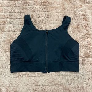 front zipping sports bra | 4X